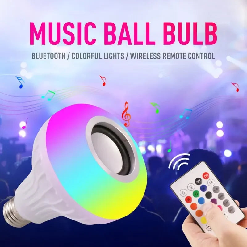 RGB Bluetooth Speaker Bulb 🎶💡- 💥New Year Sale 40% Off 🔥