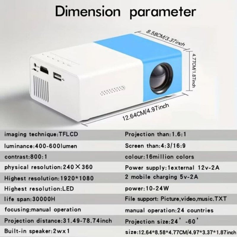 Mini HD Portable Projector