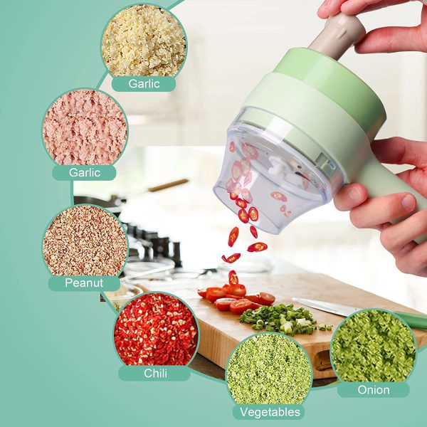 💥 4 In 1 Handheld Electric Vegetable Cutter Blender 💥