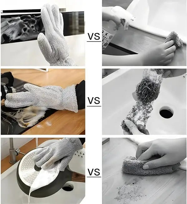 Durable Steel Wire Dishwashing Gloves