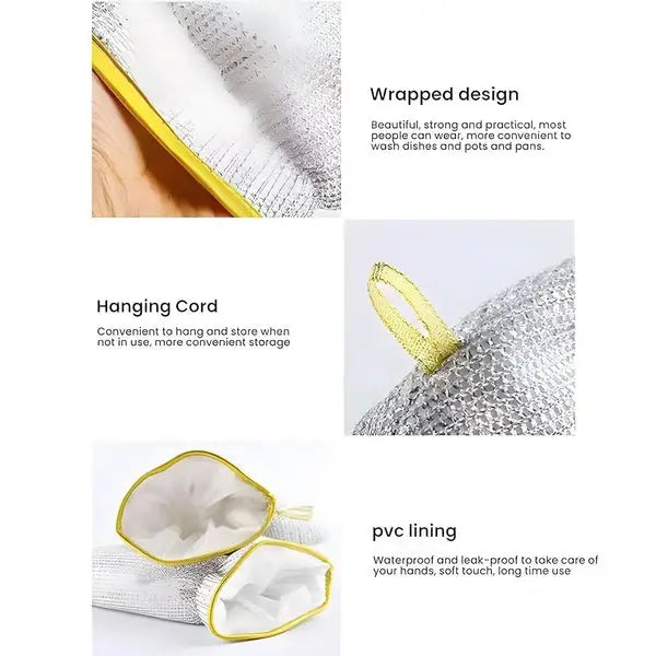 Durable Steel Wire Dishwashing Gloves